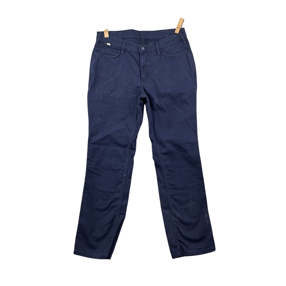 Carhartt FR Work Pants Mens 10 Short Navy Blue Flame Resistant‎ Canvas Workwear